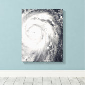 Taifun Jangmi vor Taiwan und den Philippinen Leinwanddruck (Insitu (Holzboden))