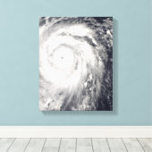 Taifun Jangmi vor Taiwan und den Philippinen Leinwanddruck (Insitu (Holzboden))