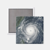 Taifun Longwang nähert sich Taiwan Magnet (Vorderseite/Rückseite)