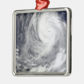 Taifun Lupit 2 Silbernes Ornament (Links)