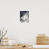 Taifun Lupit über dem Western Pazifischer Ozean Poster (Küche)