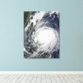 Taifun Lupit vor den Philippinen Leinwanddruck (Insitu (Holzboden))