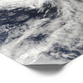 Taifun Melor nähert sich Japan Poster (Ecke)