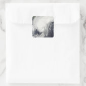 Taifun Melor nähert sich Japan Quadratischer Aufkleber (Tasche)