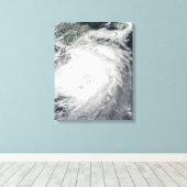 Taifun Morakot über China Leinwanddruck (Insitu (Holzboden))