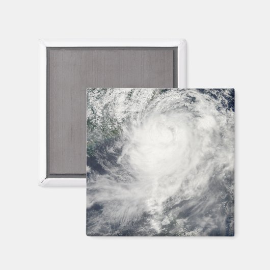 Taifun Morakot über Taiwan Magnet (Vorderseite/Rückseite)