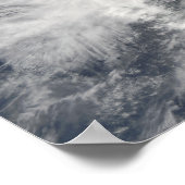 Taifun Morakot über Taiwan Poster (Ecke)