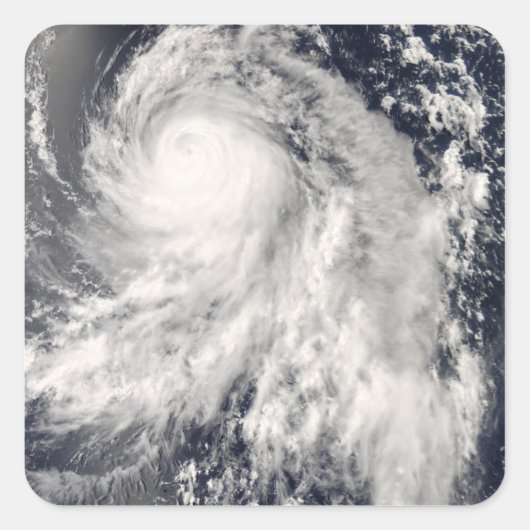 Taifun Nakri vor Japan Quadratischer Aufkleber (Vorderseite)