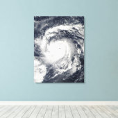 Taifun Nida im Pazifik Leinwanddruck (Insitu (Holzboden))