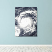 Taifun Nida im Pazifik Leinwanddruck (Insitu (Holzboden))