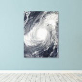 Taifun Nida südwestlich von Iwo Jima Leinwanddruck (Insitu (Holzboden))
