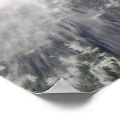 Taifun Nuri nähert sich den Philippinen Poster (Ecke)