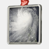 Taifun Nuri über den Philippinen Ornament Aus Metall (Links)