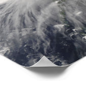 Taifun Nuri über den Philippinen Poster (Ecke)