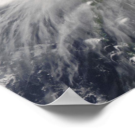 Taifun Nuri über den Philippinen Poster (Ecke)