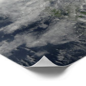 Taifun Parma Richtung Westen Poster (Ecke)