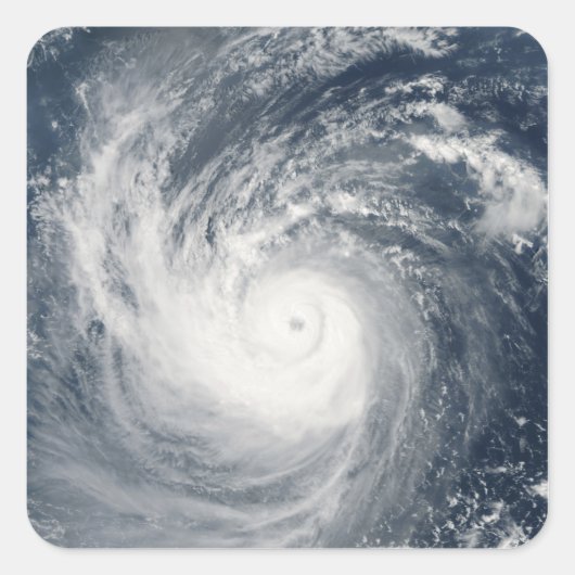 Taifun Quadratischer Aufkleber (Vorderseite)