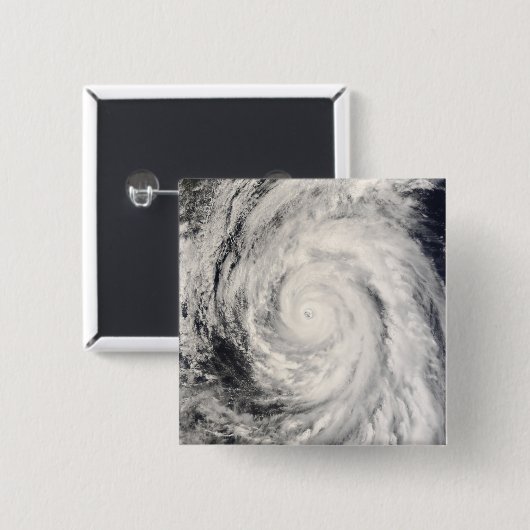 Taifun Rammasun im philippinischen Meer Button (Vorne & Hinten)