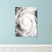 Taifun Rammasun im philippinischen Meer Leinwanddruck (Insitu (Holzboden))