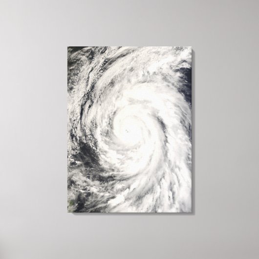 Taifun Rammasun im philippinischen Meer Leinwanddruck (Vorderseite)