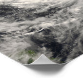 Taifun Rammasun im philippinischen Meer Poster (Ecke)