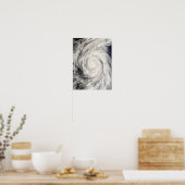 Taifun Rammasun im philippinischen Meer Poster (Küche)