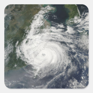 Taifun Sinlaku Quadratischer Aufkleber