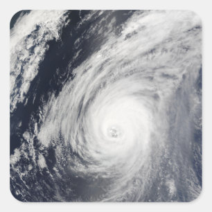 Taifun Sudal südlich von Japan 3 Quadratischer Aufkleber