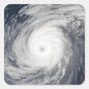 Taifun Sudal südlich von Japan Quadratischer Aufkleber