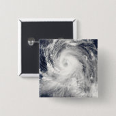 Taifun Tingting über der Insel Nord-Mariana Button (Vorne & Hinten)