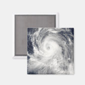 Taifun Tingting über der Insel Nord-Mariana Magnet (Vorderseite/Rückseite)