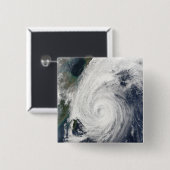 Taifun Tokage südlich von Japan Button (Vorne & Hinten)