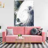 Taifun Tokage südlich von Japan Leinwanddruck (Insitu (Wohnzimmer))