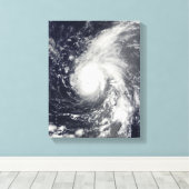 Taifun Vamco im Pazifik Leinwanddruck (Insitu (Holzboden))