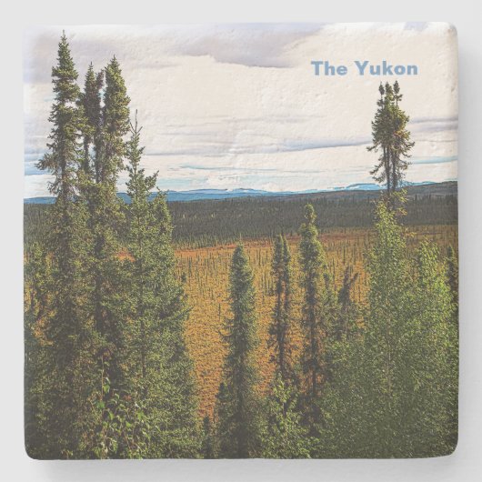 Taiga Summer Steinuntersetzer (Vorderseite)