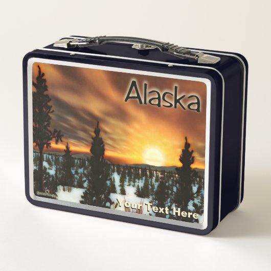 Taiga Sun - Alaska Metall Brotdose (Rückseite)