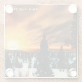 Taiga Sun Glasuntersetzer (Rückseite)