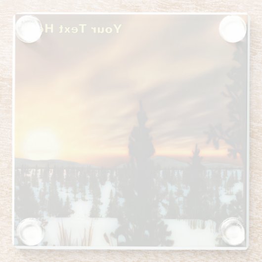 Taiga Sun Glasuntersetzer (Rückseite)