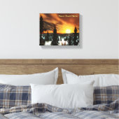 Taiga Sun Leinwanddruck (Insitu (Schlafzimmer))