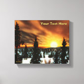 Taiga Sun Leinwanddruck (Vorderseite)