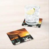 Taiga Sun Rechteckiger Pappuntersetzer (Vor Ort)