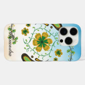 Taiji-Blume - Grüne und gelbe Blumenkunst Case-Mate iPhone Hülle (Rückseite (Horizontal))