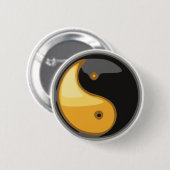 Taijitu_gelb Button (Vorne & Hinten)