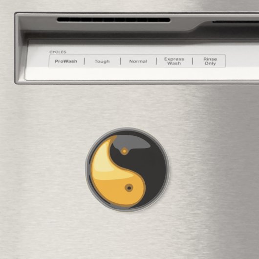 Taijitu_gelb Magnet (In Situ (Geschirrspüler))
