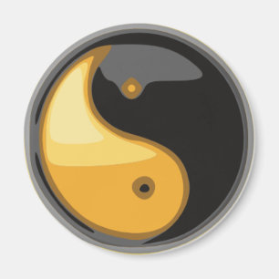 Taijitu_gelb Magnet