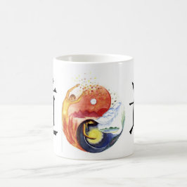 Taijitu veranschaulicht Polarität Kaffeetasse