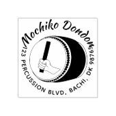 Taiko Drum Geschenke Rücksendeadresse Briefmarke f Gummistempel (Prägung)