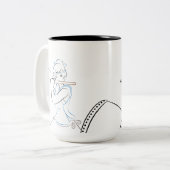 Taiko Geruche mögen fantastisch (Haiku u. Kunst) Zweifarbige Tasse (Vorderseite Links)