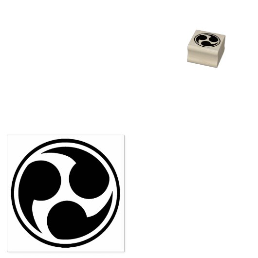 Taiko Mitsudomoe Gummistempel (Stempel)