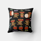 Taiko Trommel-Geschenk-niedliche Bären, die Kissen (Rückseite)